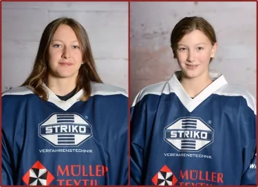 v.l.: Lysanne Neumann, Torhüterin Jahrgang 2008 und Aylin Ay, Feldspielerin Jahrgang 2010