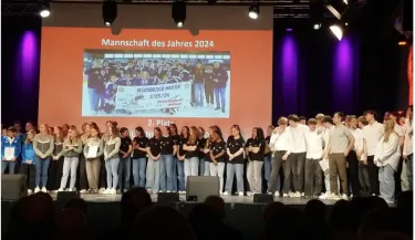 Penguins-U17/U20 bei der OVZ-Sportlerehrung, FOTO: Silke Schmidt